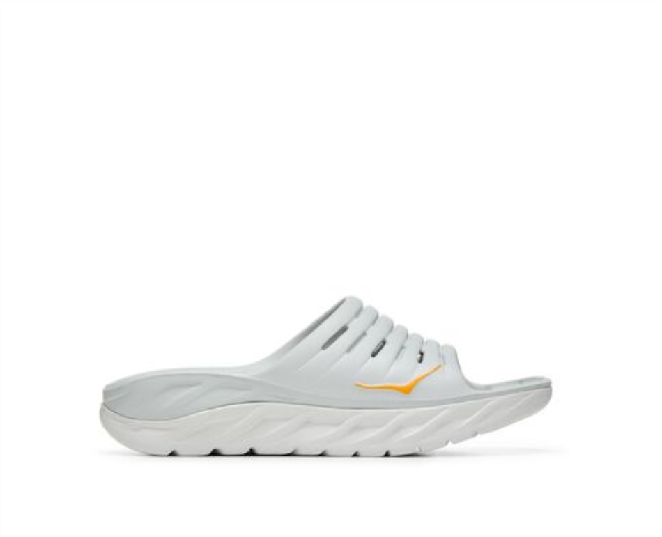 Hoka ORA Recovery Slide Lunar Rock Radiant Yellow