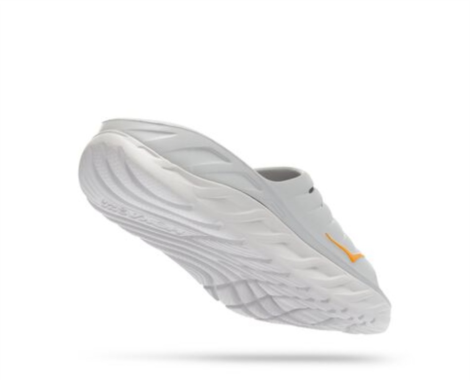 Hoka ORA Recovery Slide Lunar Rock Radiant Yellow