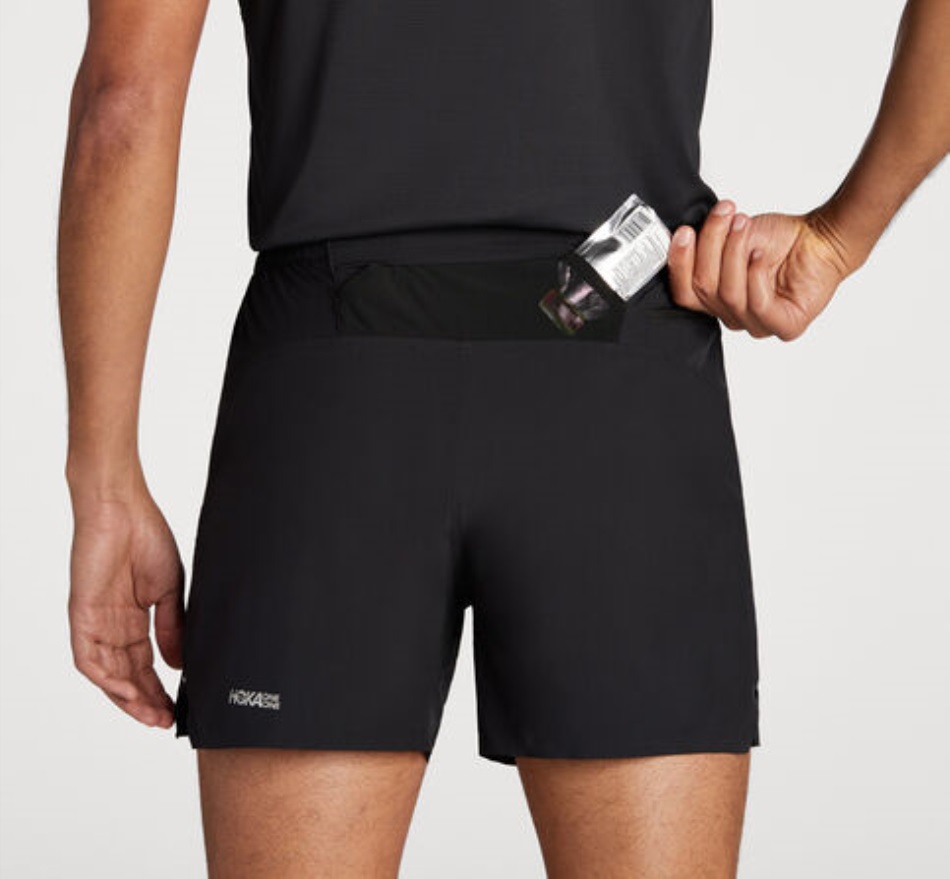 Glide 5''Short Hoka Black White Ironman Red 