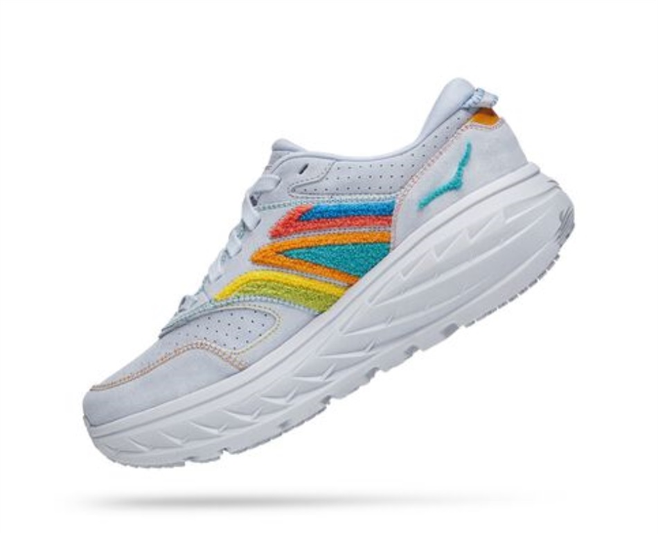 Hoka Bondi L Embroidery Arctic Ice Atlantis
