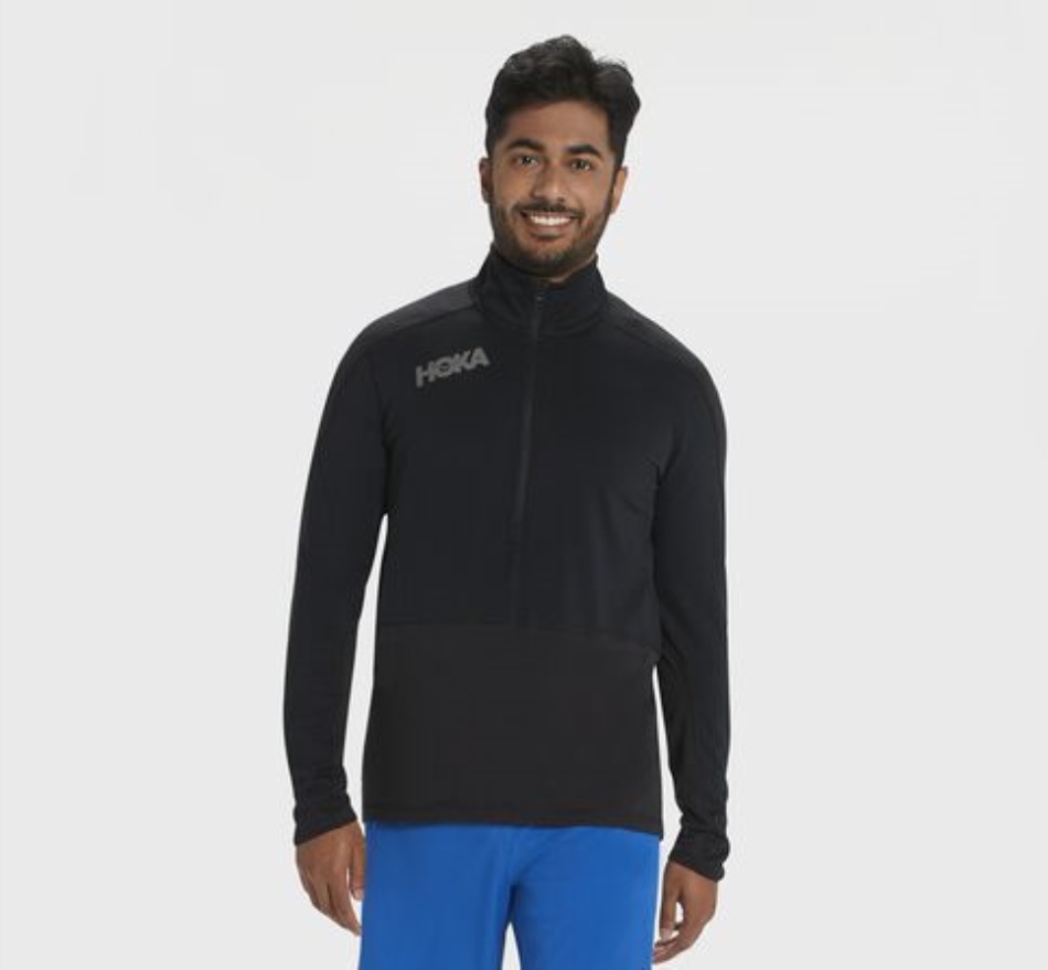 Hoka 1 2 Zip Midlayer Black