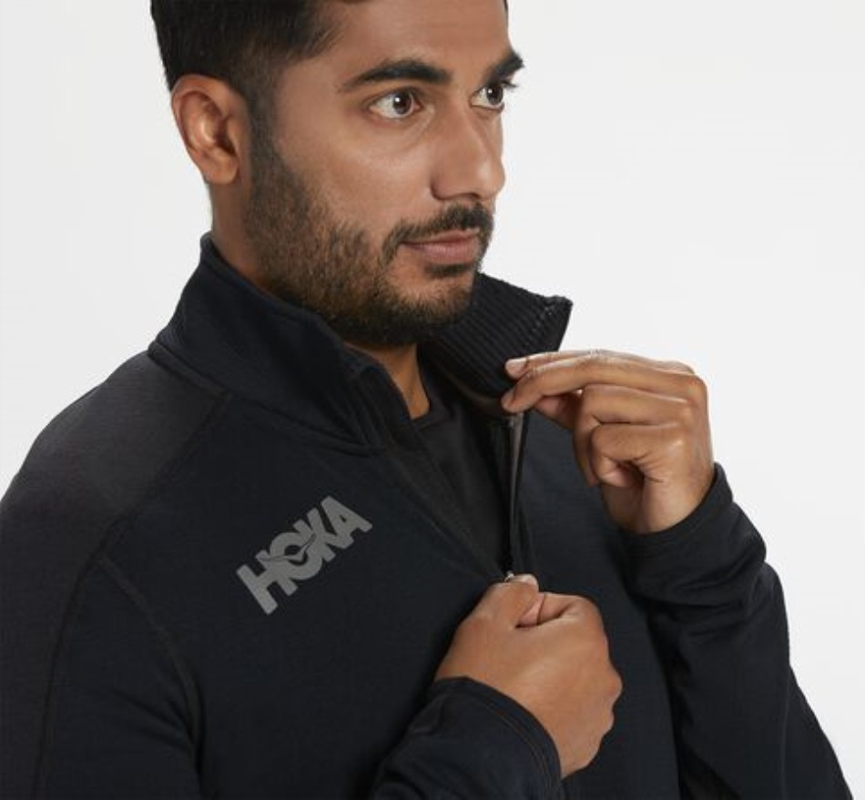 Hoka 1 2 Zip Midlayer Black
