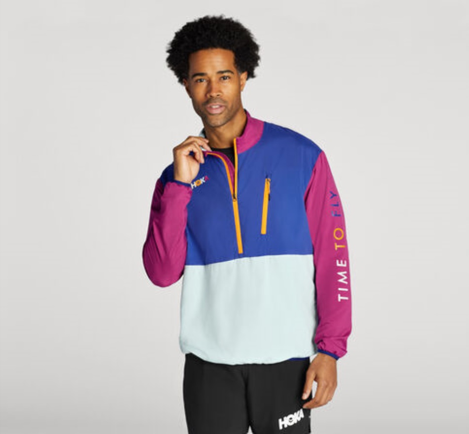 Hoka Wind-Resistant Jacket Bluing Blue Glass