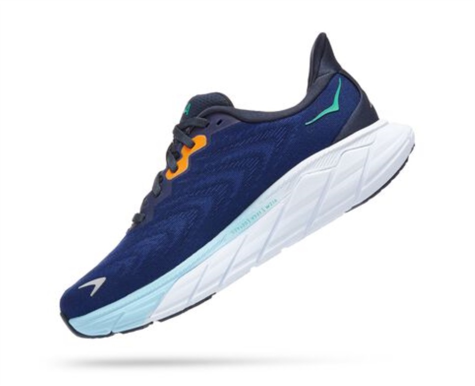 Hoka Arahi 6 Outer Space Bellwether Blue