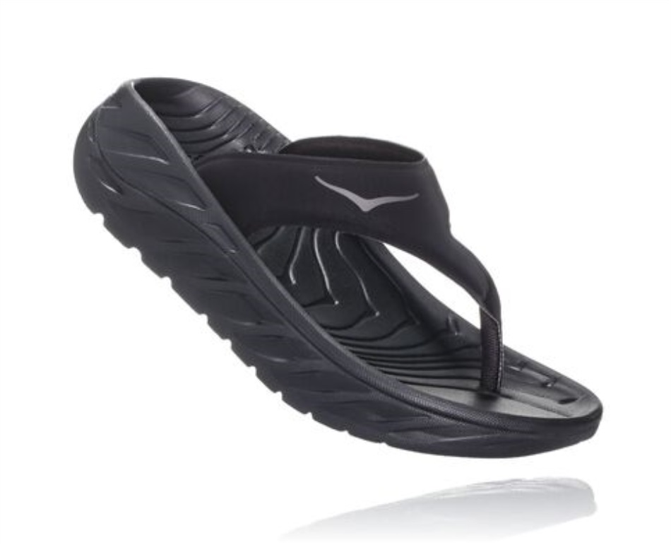 Hoka ORA Recovery Flip Black Dark Gull