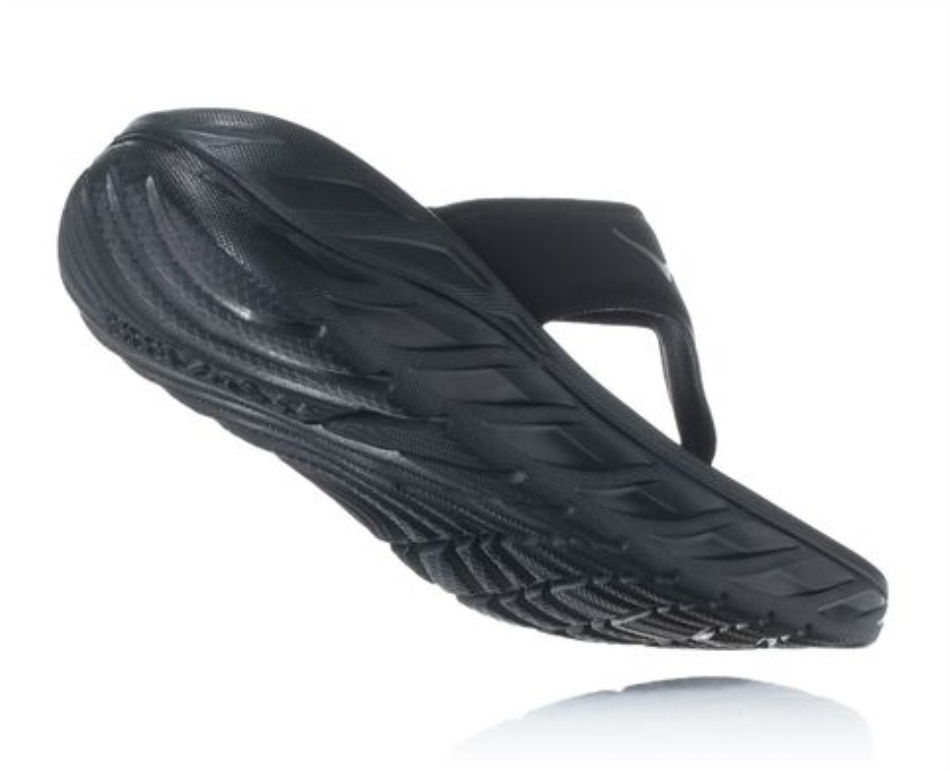 Hoka ORA Recovery Flip Black Dark Gull