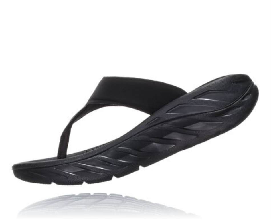 Hoka ORA Recovery Flip Black Dark Gull