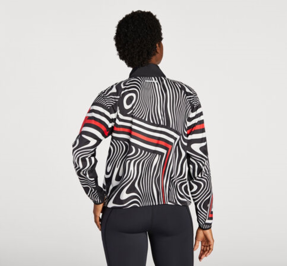Wind-Resistant Jacket Hoka Black White Ironman 