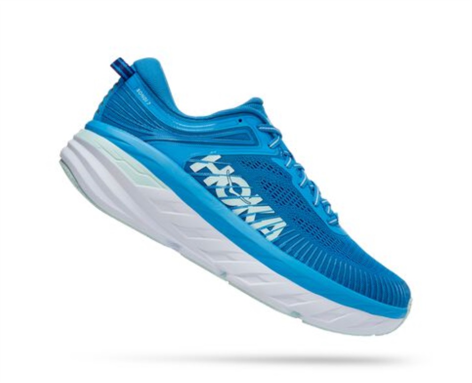 Bondi 7 Hoka Ibiza Blue Blue Glass