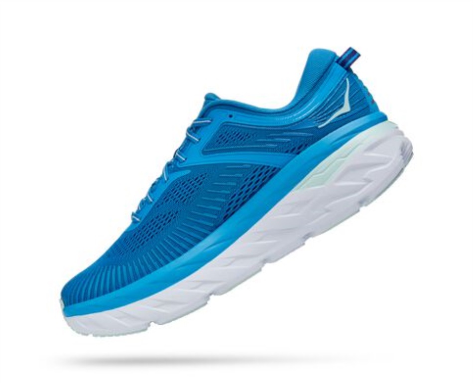 Bondi 7 Hoka Ibiza Blue Blue Glass
