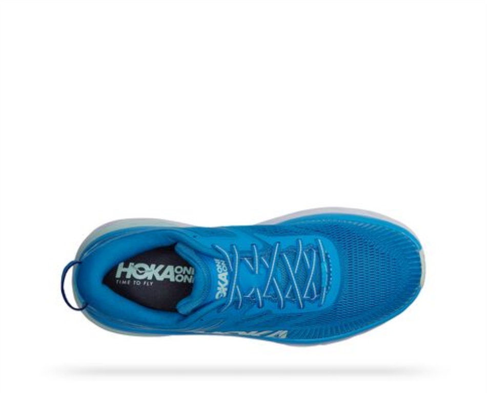 Bondi 7 Hoka Ibiza Blue Blue Glass