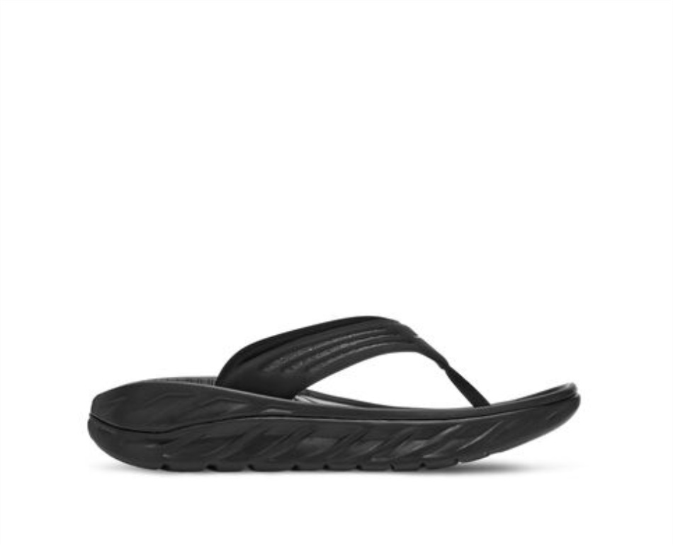 Hoka ORA Recovery Flip Black Dark Gull Gray