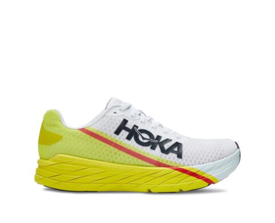 Hoka Rocket X White Evening Primrose