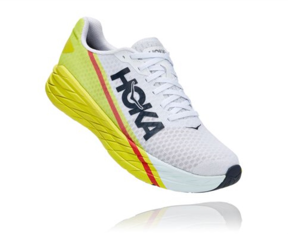 Hoka Rocket X White Evening Primrose