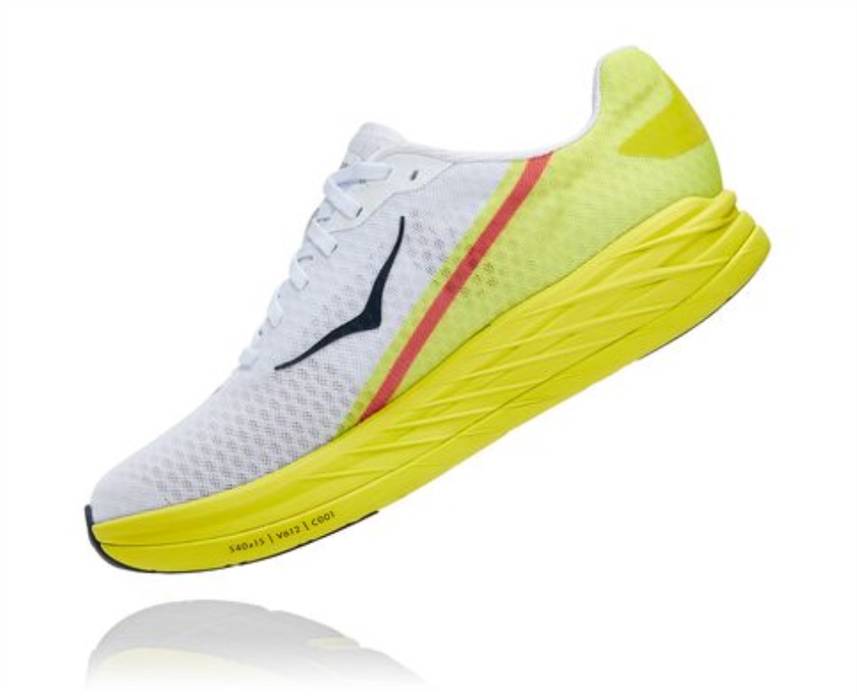 Hoka Rocket X White Evening Primrose