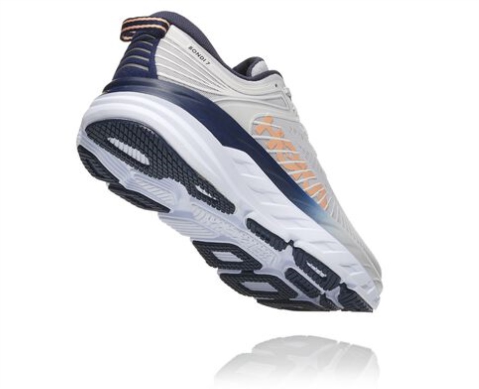 Hoka Bondi 7 Lunar Rock Black Iris