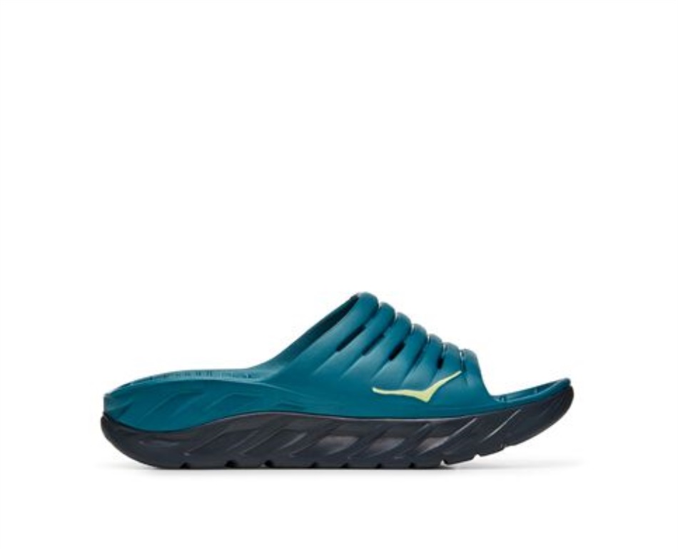 ORA Recovery Slide Hoka Blue Coral Butterfly