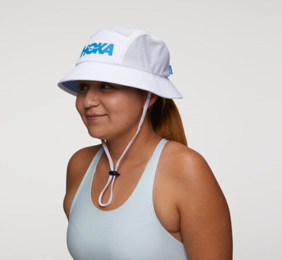 Hoka Adventure Hat White Diva Blue