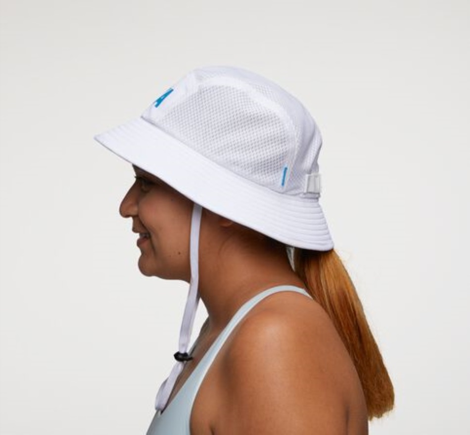 Hoka Adventure Hat White Diva Blue