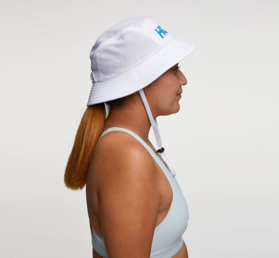 Hoka Adventure Hat White Diva Blue