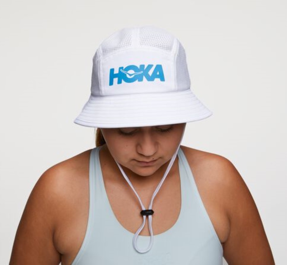 Hoka Adventure Hat White Diva Blue