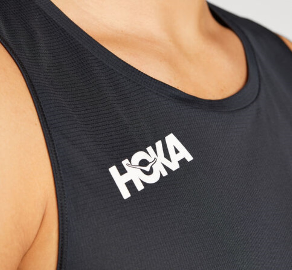 Hoka Glide Singlet Black