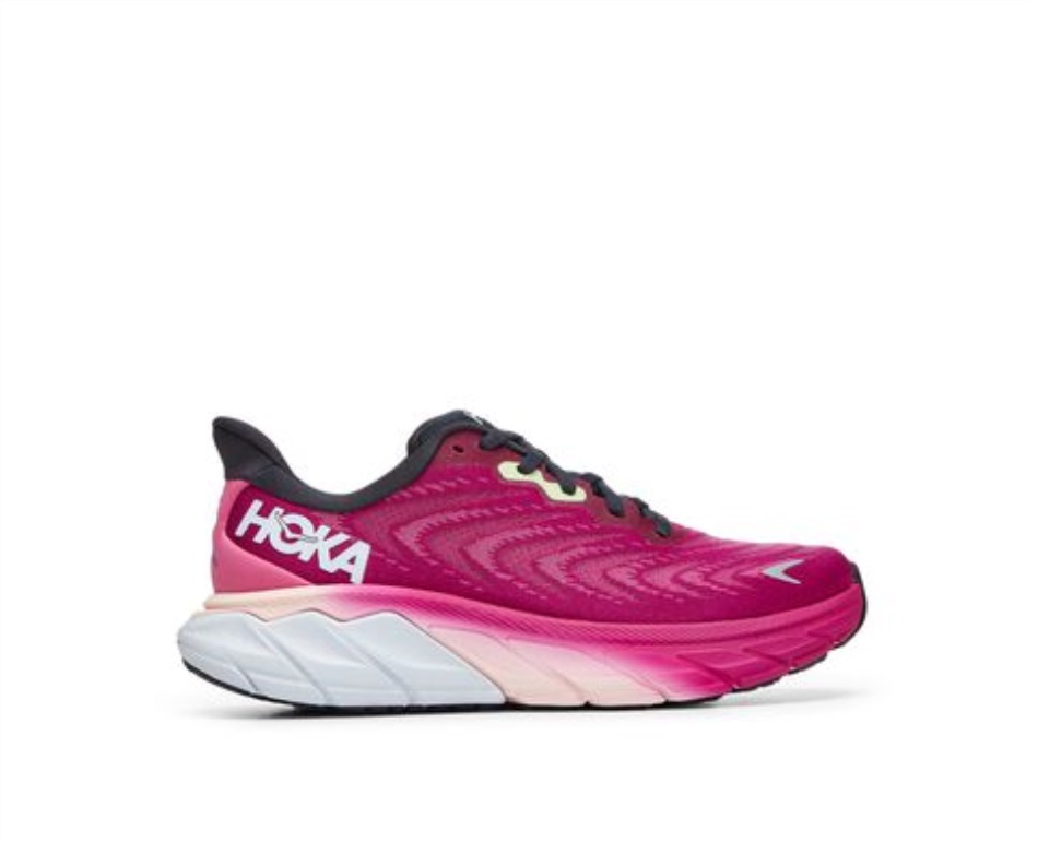 Hoka Arahi 6 Festival Fuchsia Ibis Rose