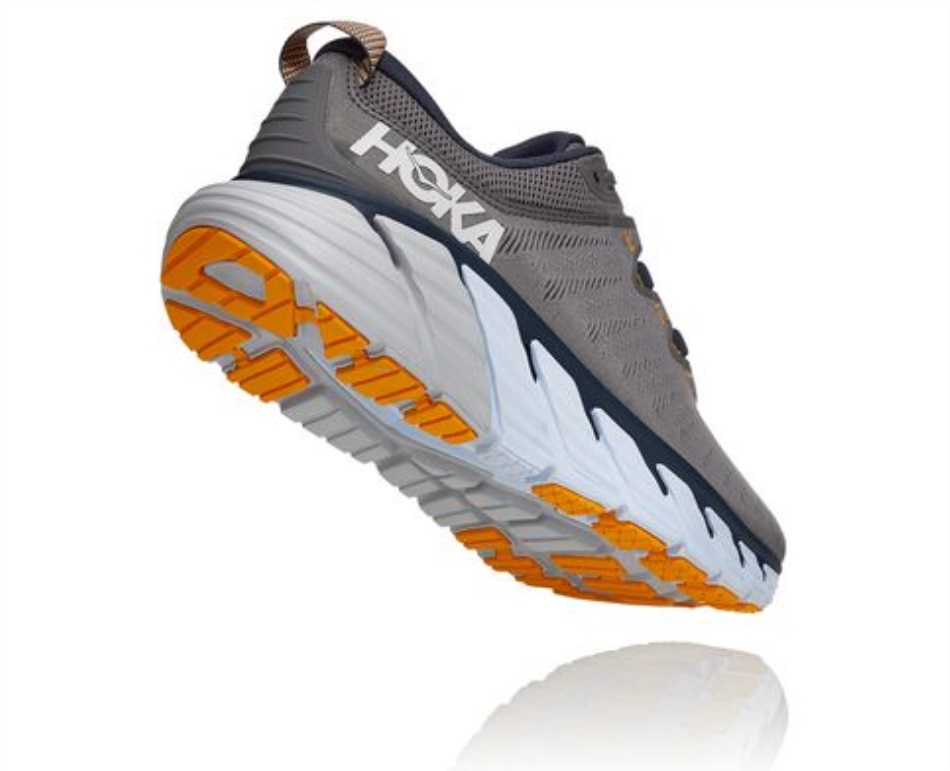 Gaviota 3 Hoka Charcoal Gray Ombre Blue