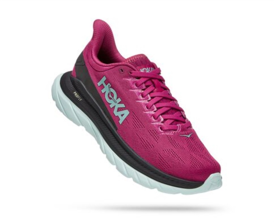 Mach 4 Hoka Festival Fuchsia Black