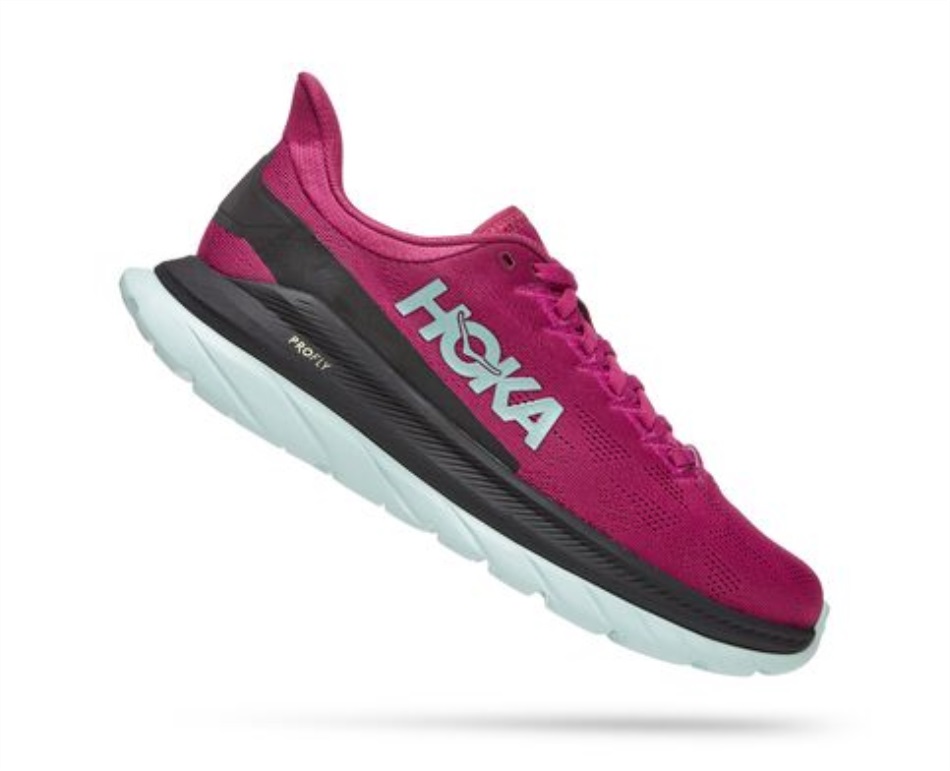 Mach 4 Hoka Festival Fuchsia Black
