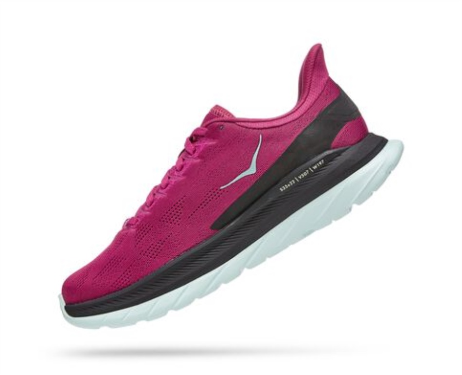 Mach 4 Hoka Festival Fuchsia Black