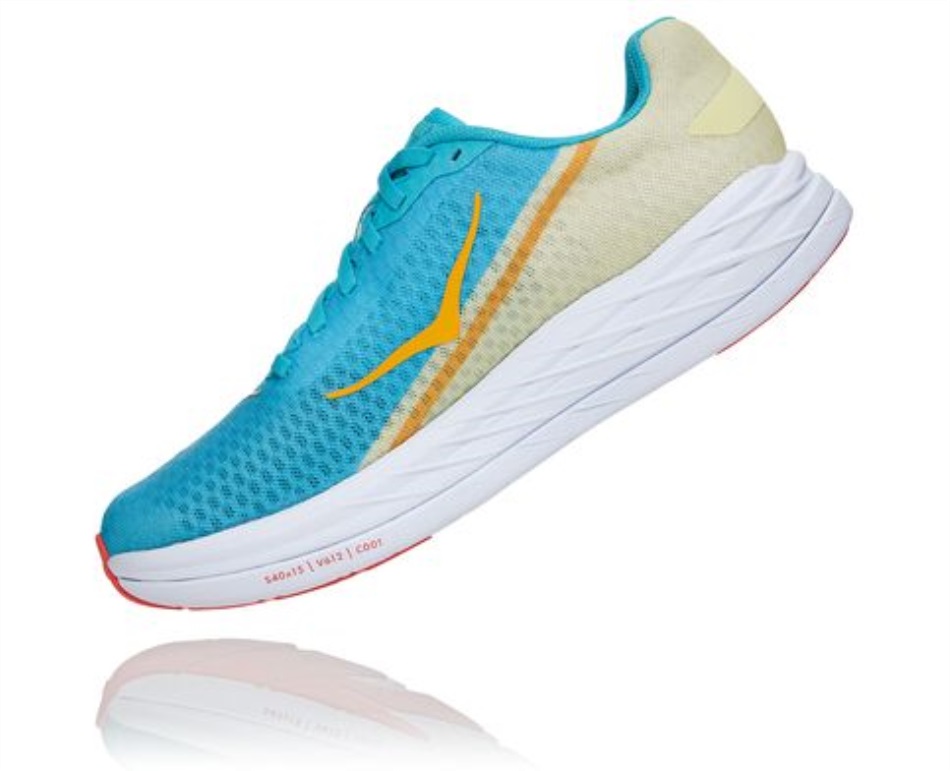 Rocket X Hoka Scuba Blue Luminary Green