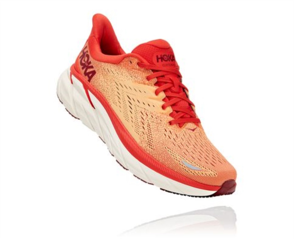 Hoka Clifton 8 Fiesta Blazing Orange