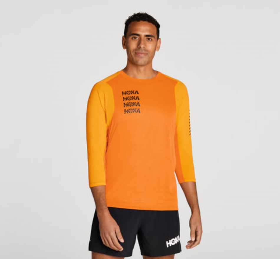 Glide 3 4 Sleeve Hoka Persimmon Orange