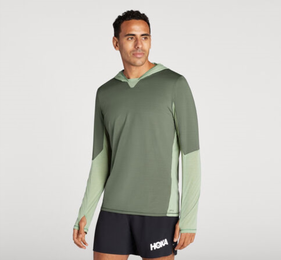 Hoka Sierra Sun Hoodie Thyme