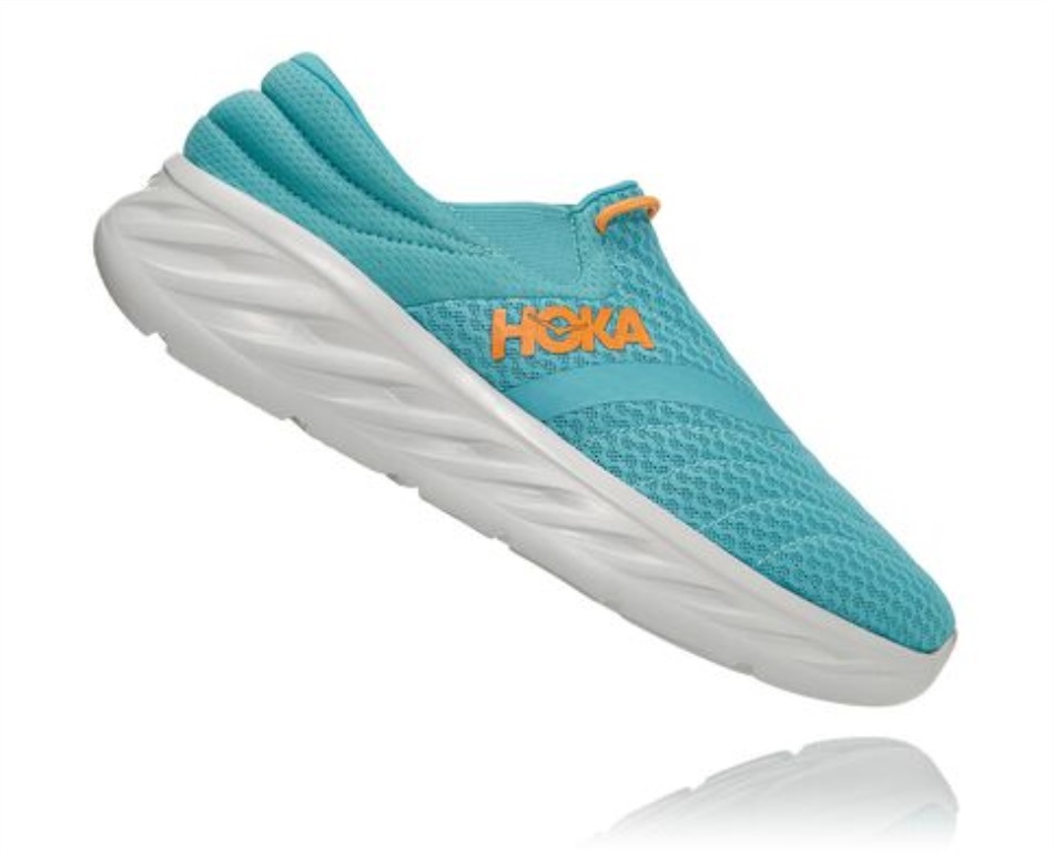 Hoka Ora Recovery Shoe 2 Aquarelle Blazing Orange