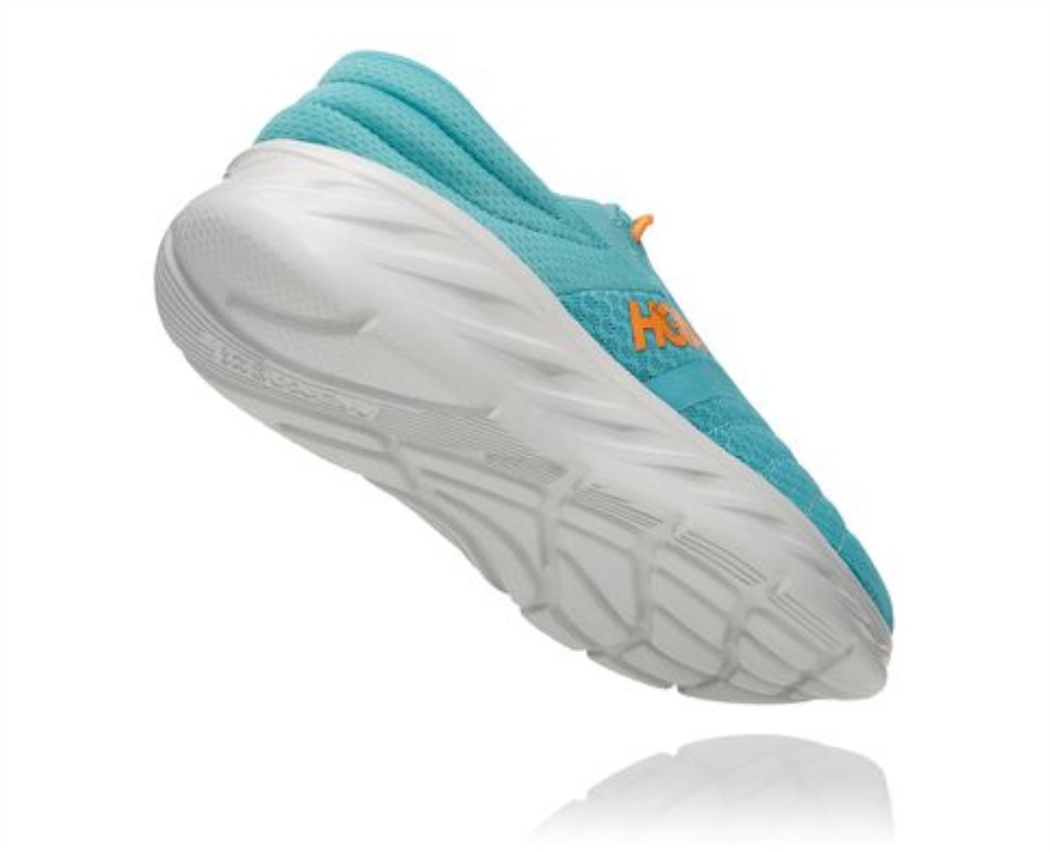 Hoka Ora Recovery Shoe 2 Aquarelle Blazing Orange