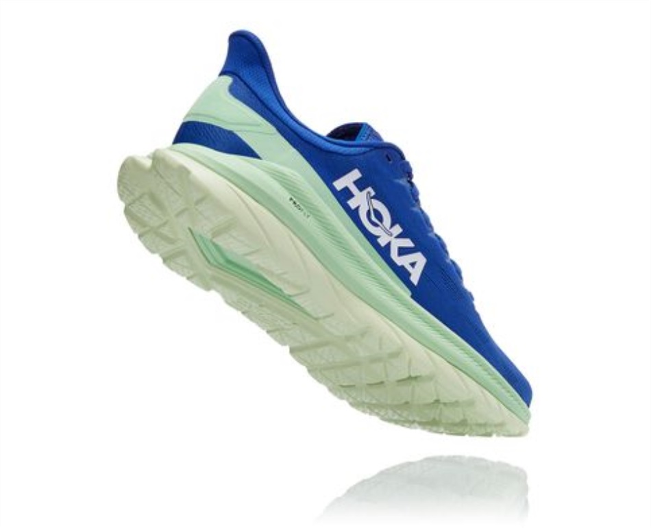 Hoka Mach 4 Dazzling Blue Green Ash