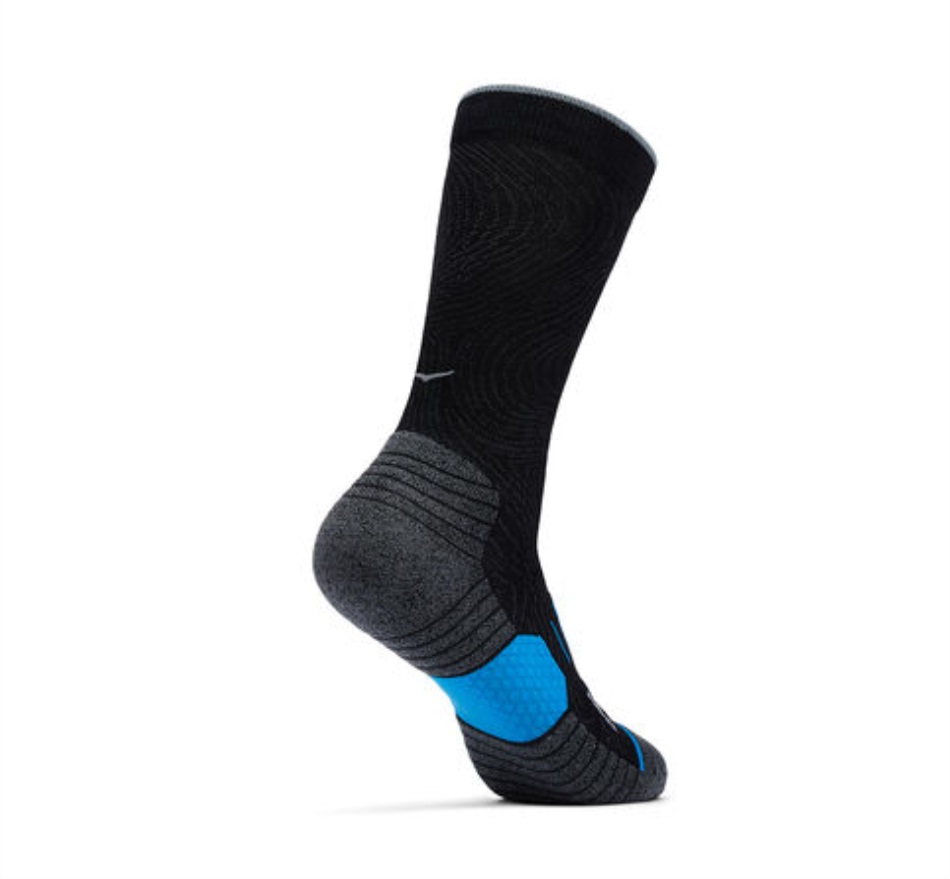 Hoka Crew Run Sock 3-Pack White Black Grey 