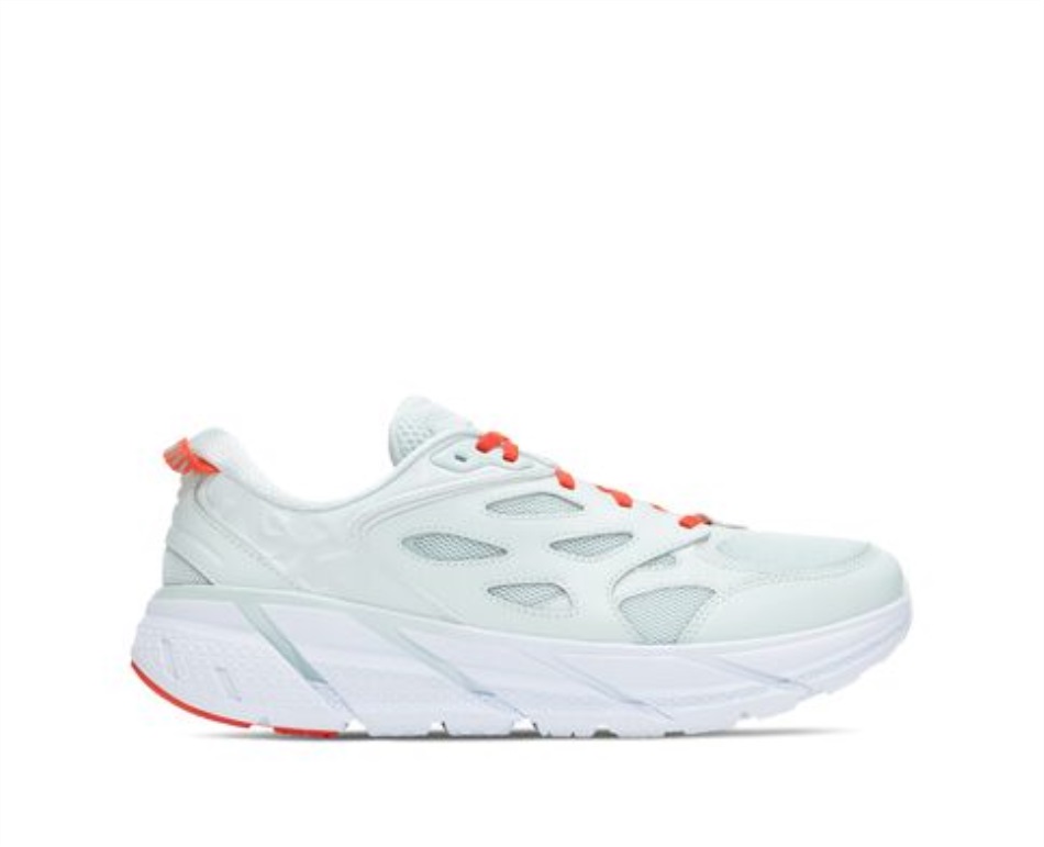 Hoka Clifton L Wan Blue Mandarin Red
