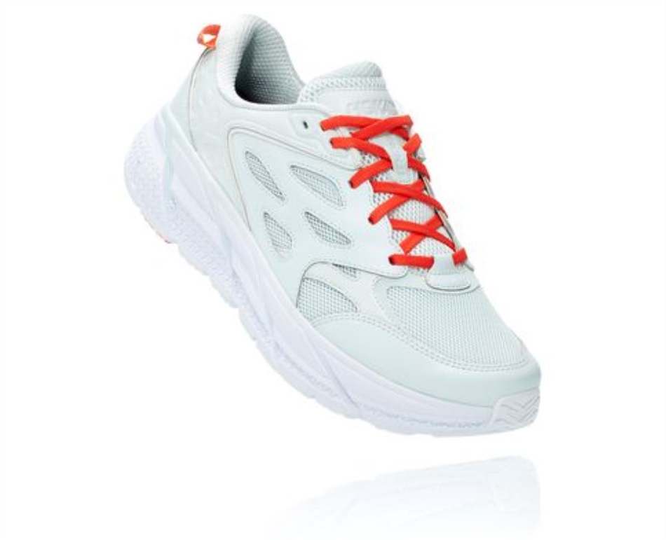 Hoka Clifton L Wan Blue Mandarin Red