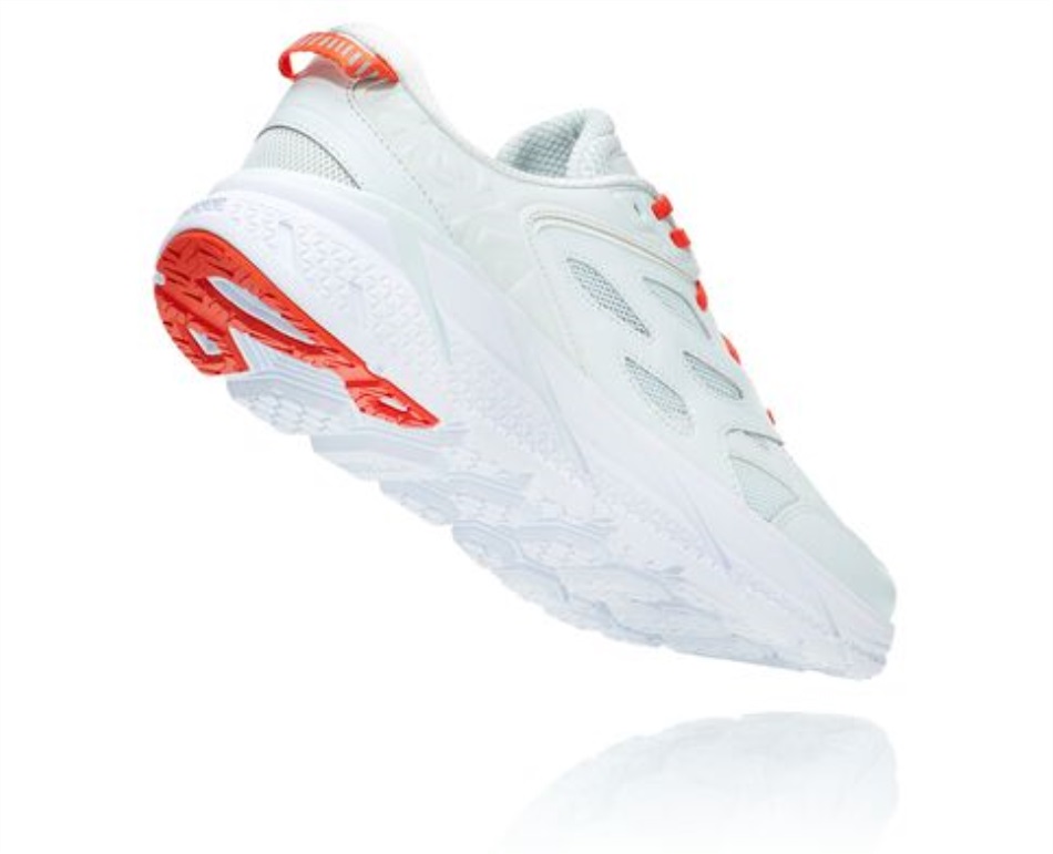 Hoka Clifton L Wan Blue Mandarin Red