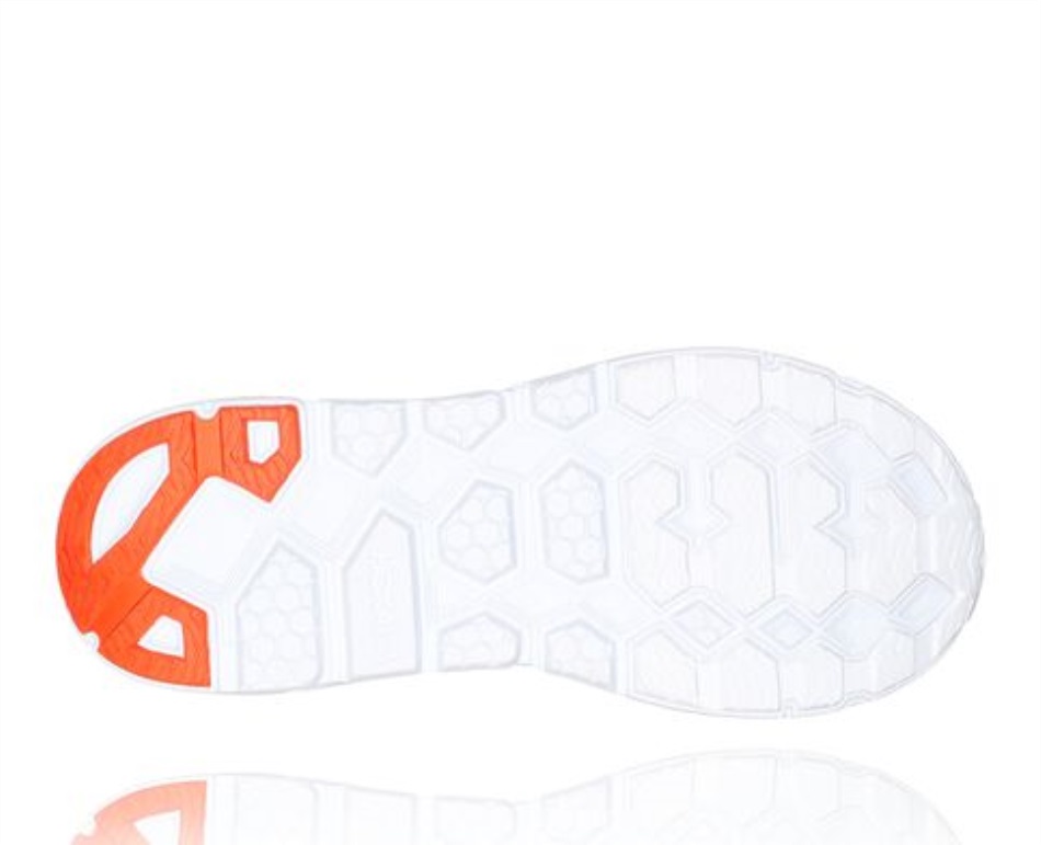 Hoka Clifton L Wan Blue Mandarin Red
