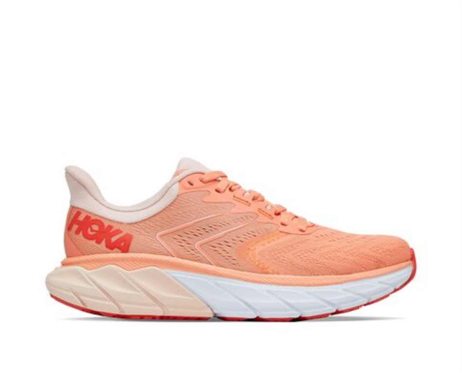 Hoka Arahi 5 Cantaloupe Silver Peony