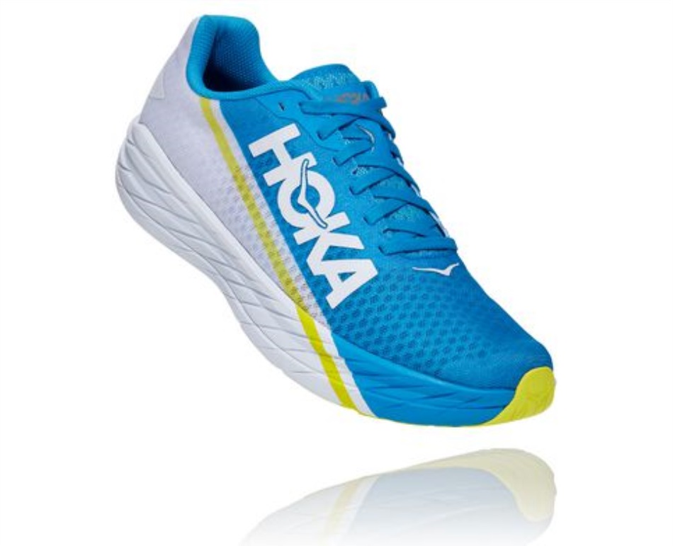 Rocket X Hoka White Diva Blue