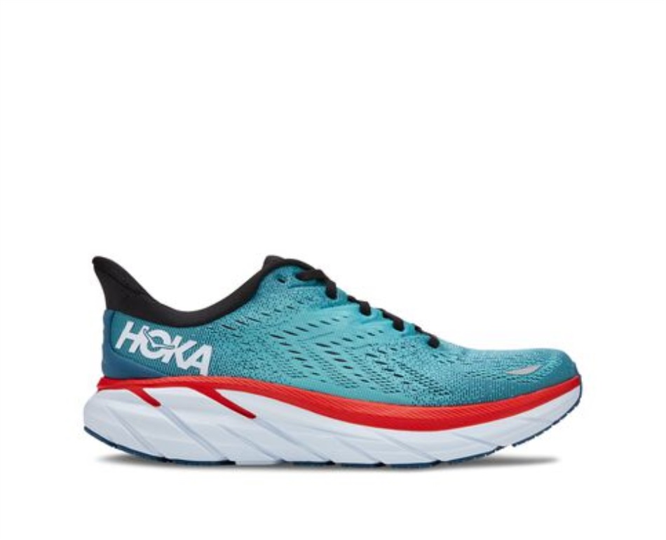 Clifton 8 Hoka Real Teal Aquarelle