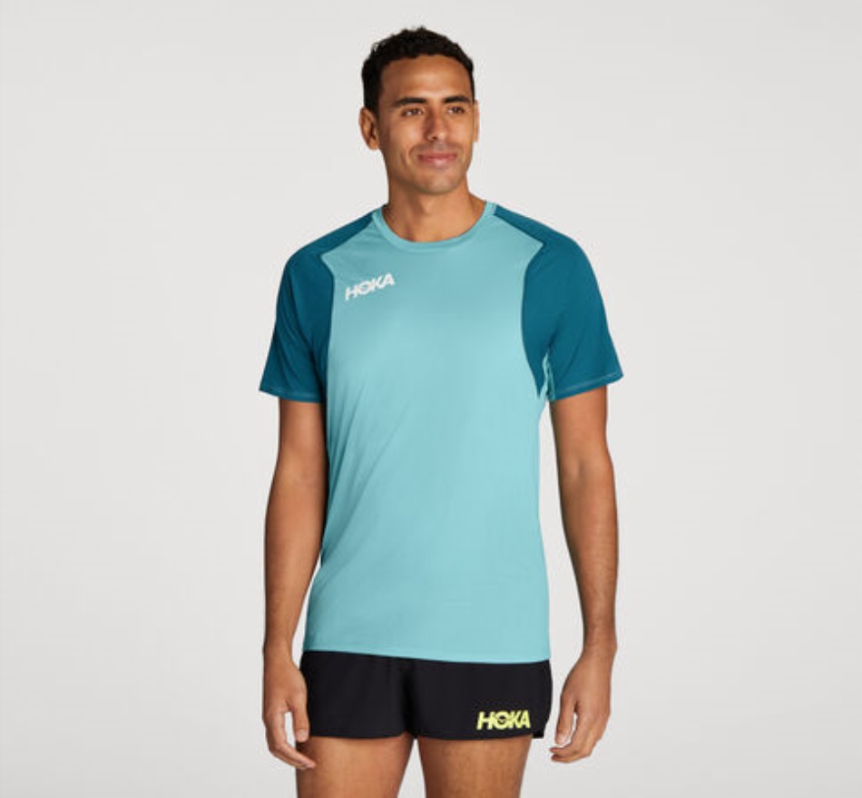 Glide Short Sleeve Hoka Coastal Shade