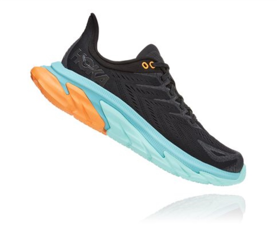 Hoka Clifton Edge Black Aquarelle