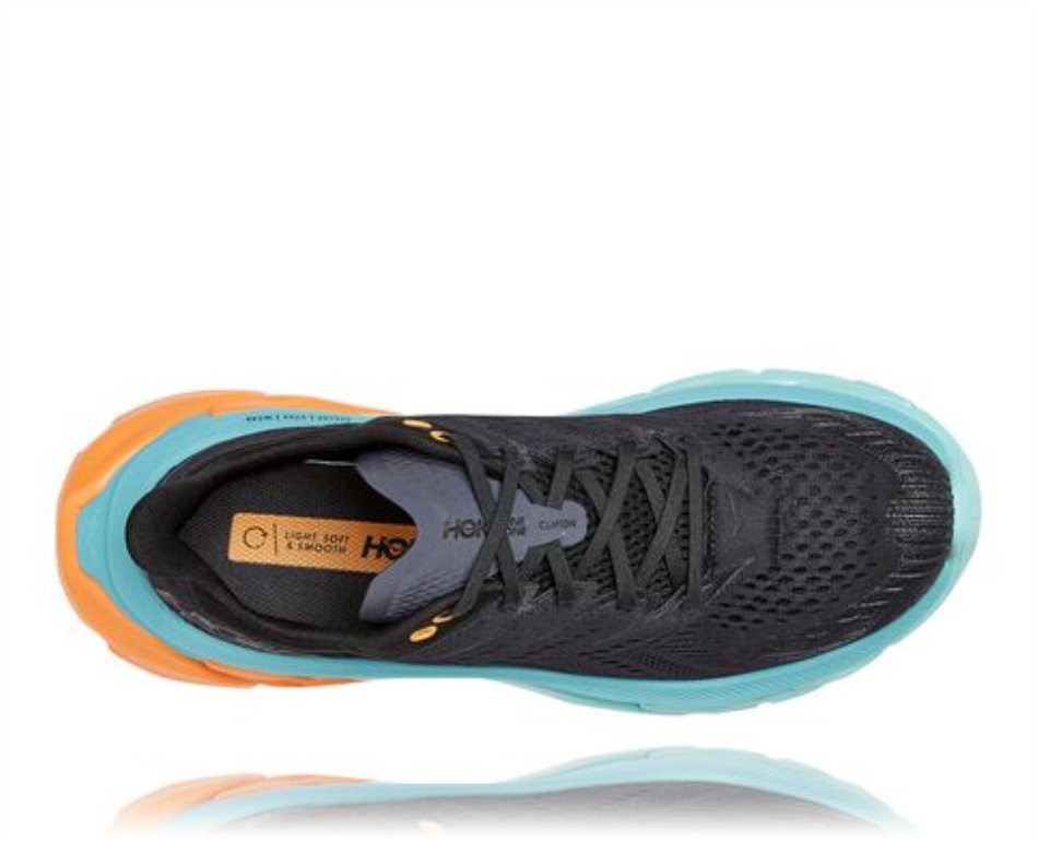 Hoka Clifton Edge Black Aquarelle