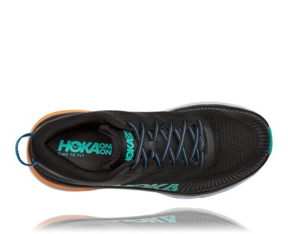 Hoka Bondi 7 Black Atlantis
